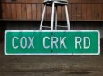 画像7: Vintage Road Sign COX CRK RD (T577)