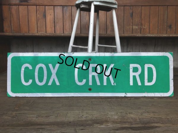 画像7: Vintage Road Sign COX CRK RD (T577)