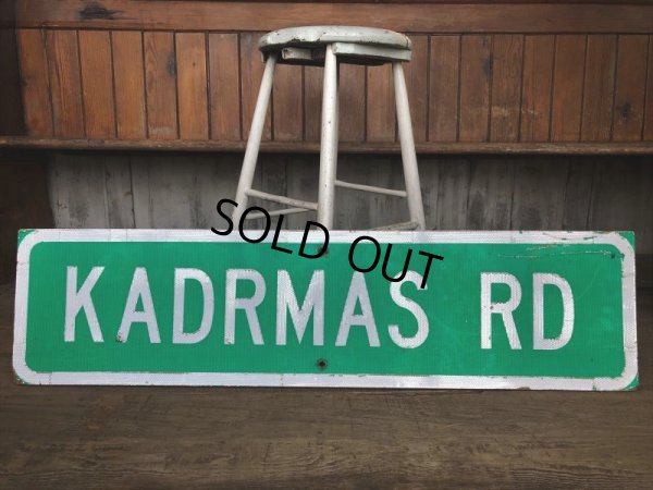 画像7: Vintage Road Sign KADRMAS RD (T572)