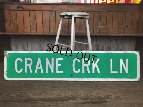 画像7: Vintage Road Sign CRANE CRK LN (T574)