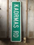 画像1: Vintage Road Sign KADRMAS RD (T573) (1)