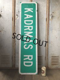 Vintage Road Sign KADRMAS RD (T573)