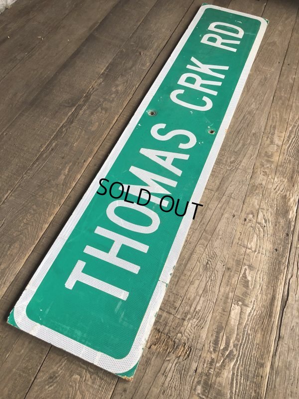 画像8: Vintage Road Sign THOMAS CRK RD (T579)