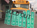 Vintage Road Sign CRANE CRK LN (T560)