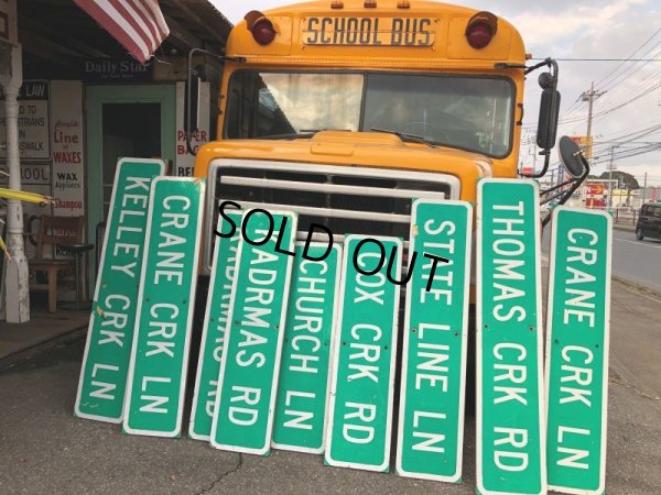 画像1: Vintage Road Sign CRANE CRK LN (T560)