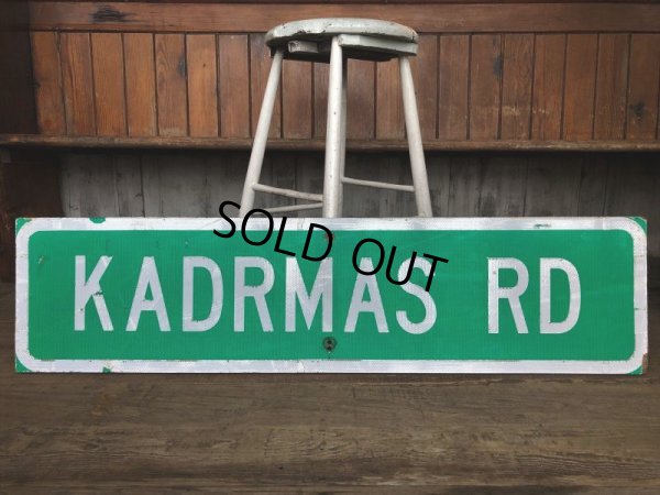 画像8: Vintage Road Sign KADRMAS RD (T573)