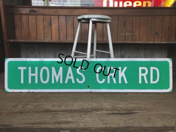画像7: Vintage Road Sign THOMAS CRK RD (T579)