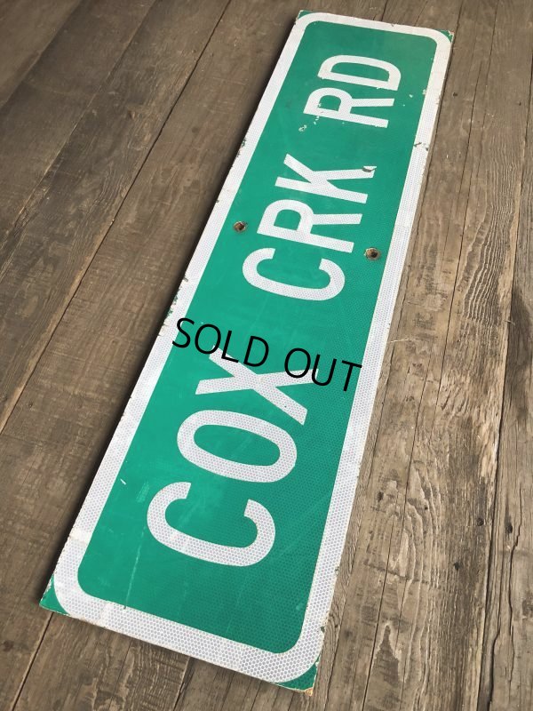 画像8: Vintage Road Sign COX CRK RD (T577)