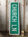 画像1: Vintage Road Sign CHURCH LN (T576) (1)