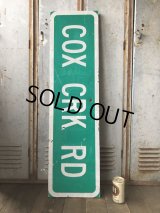 Vintage Road Sign COX CRK RD (T577)