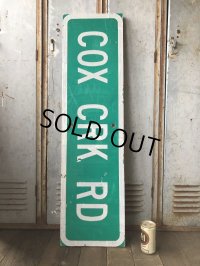 Vintage Road Sign COX CRK RD (T577)