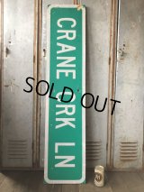 Vintage Road Sign CRANE CRK LN (T574)