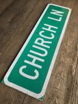 画像8: Vintage Road Sign CHURCH LN (T576)