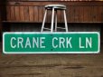 画像8: Vintage Road Sign CRANE CRK LN (T560)
