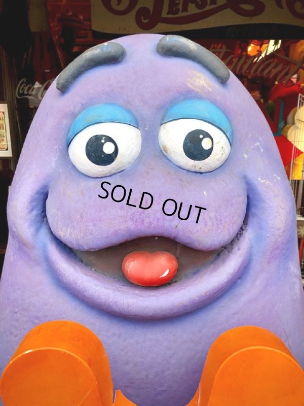 画像4: Vintage McDonald's Playland Store Display Sign Grimace Statue  (T566)