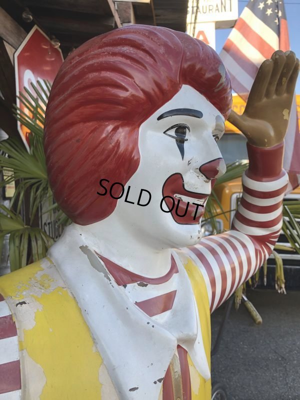 画像17: Vintage Ronald McDonald Store Display Life Size Statue  (T567)