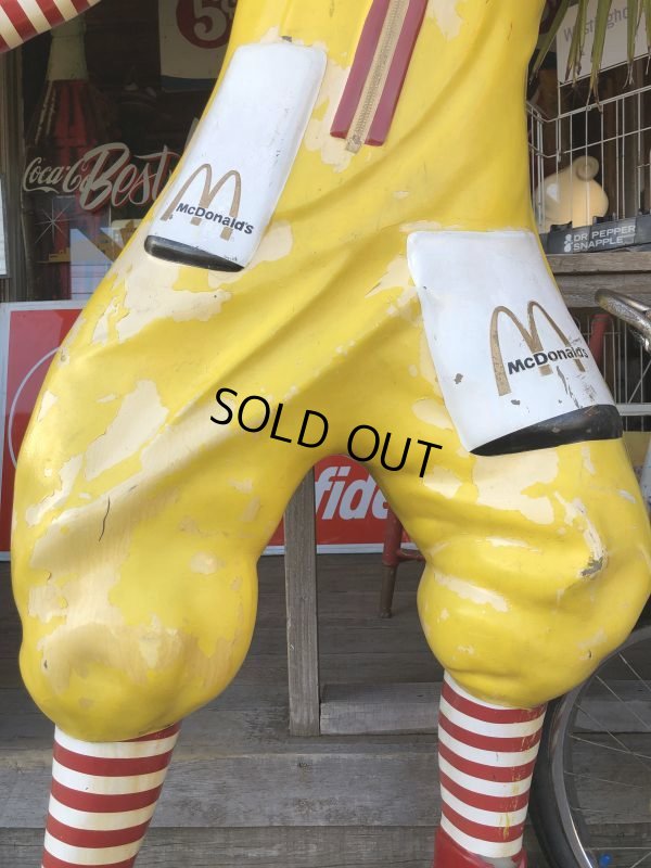 画像10: Vintage Ronald McDonald Store Display Life Size Statue  (T567)