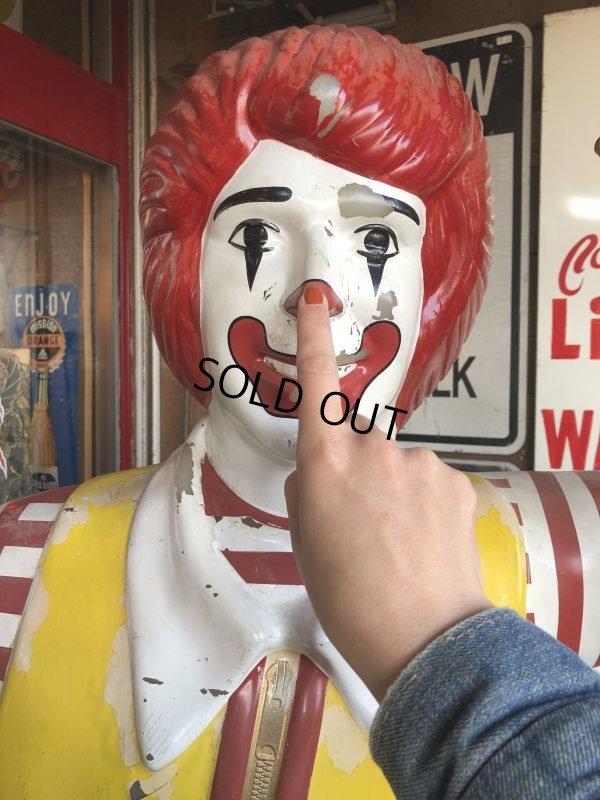 画像19: Vintage Ronald McDonald Store Display Life Size Statue  (T567)