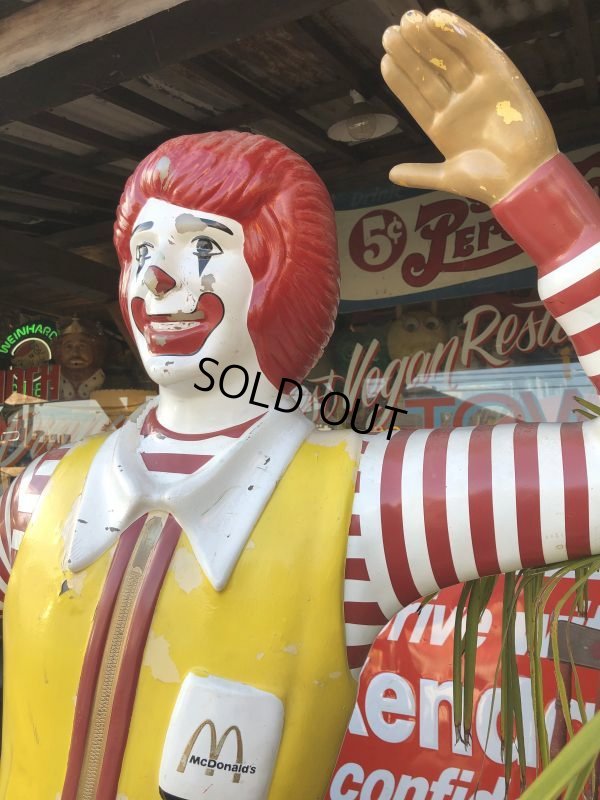 画像8: Vintage Ronald McDonald Store Display Life Size Statue  (T567)