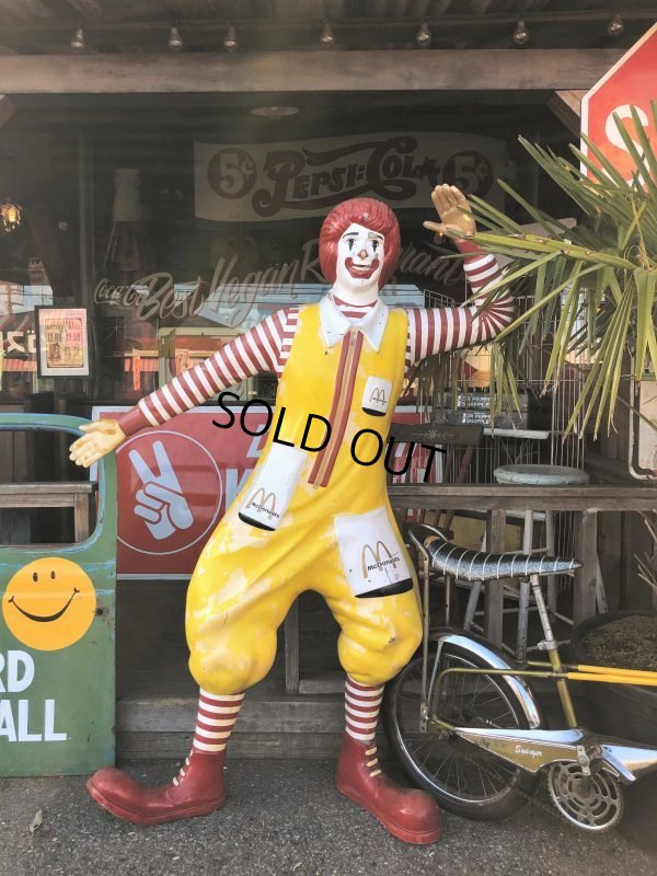 画像5: Vintage Ronald McDonald Store Display Life Size Statue  (T567)