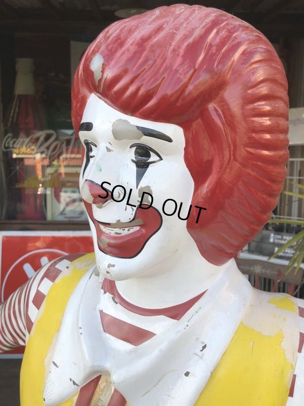 画像16: Vintage Ronald McDonald Store Display Life Size Statue  (T567)