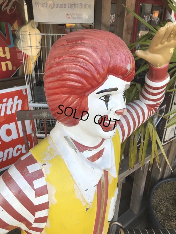 画像7: Vintage Ronald McDonald Store Display Life Size Statue  (T567)