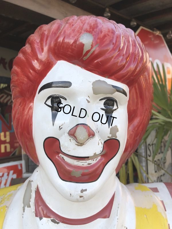 画像18: Vintage Ronald McDonald Store Display Life Size Statue  (T567)
