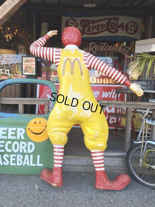 画像3: Vintage Ronald McDonald Store Display Life Size Statue  (T567)