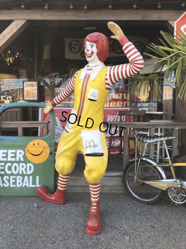 画像4: Vintage Ronald McDonald Store Display Life Size Statue  (T567)