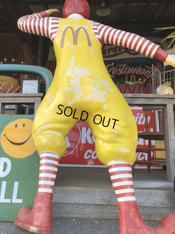 画像14: Vintage Ronald McDonald Store Display Life Size Statue  (T567)