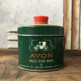 画像3: Vintage Tin 2.6oz Can AVON Talc For Men (T568) (3)