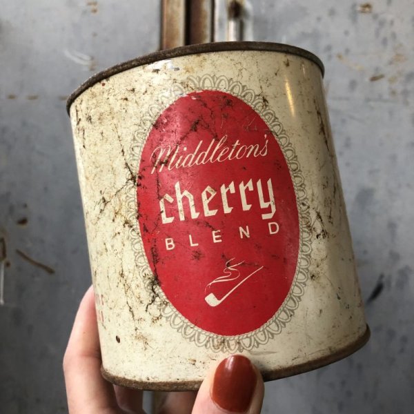 画像1: Vintage Tin can Cherry Blend Tobacco (T579)