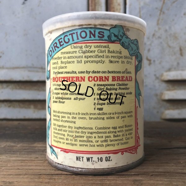 画像5: Vintage 10oz Can Clabber Girl Baking Powder (T571)