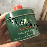 Vintage Tin 2.6oz Can AVON Talc For Men (T568)