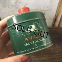 Vintage Tin 2.6oz Can AVON Talc For Men (T568)
