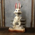 60s 70s Vintage Bugs Bunny ceramic Doll (Ｔ535)