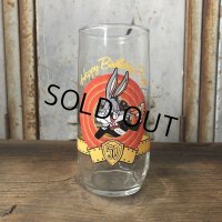 1990 Vintage Glass Looney Tunes 50th Happy Birthday Bugs (T534)