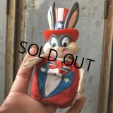 70s Vintage Bugs Bunny Finger Puppet Uncle Sam (T542)