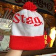 画像1: Vintage Knit Cap Stag Beer (T547) (1)