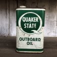 画像1: Vintage QUAKER STATE Quart Oil can (T561)  (1)