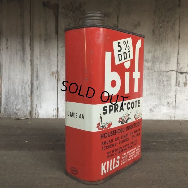 画像4: Vintage BIF Spra Cote Kills Quart Oil can (T563) 