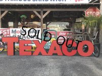 Vintage Texaco SS Original Lighted Letter Sign Huge 4m (T558)
