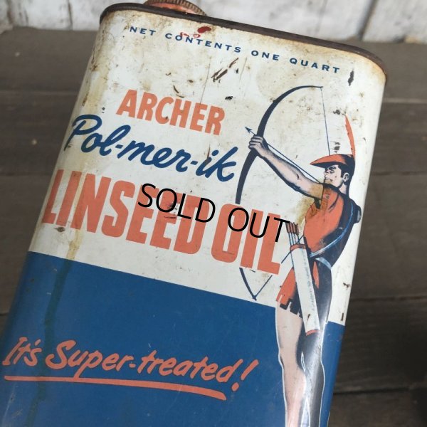 画像9: Vintage Archer Linseed Oil QT Can (T559) 