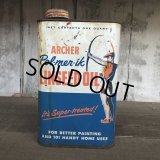 Vintage Archer Linseed Oil QT Can (T559) 