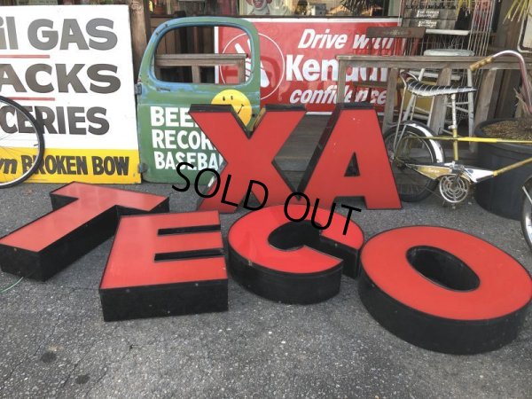 画像17: Vintage Texaco SS Original Lighted Letter Sign Huge 4m (T558)
