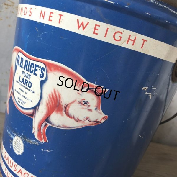 画像7: Vintage RICE's Lard Can 8 Pond (T560)
