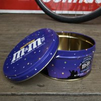 Vintage M&M's Tin Can Happy Holidays 1989 (T571)