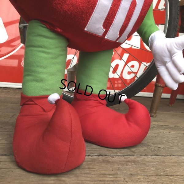 画像7: Vintage M&M's RED Santa Claus BIG plush doll (T575)