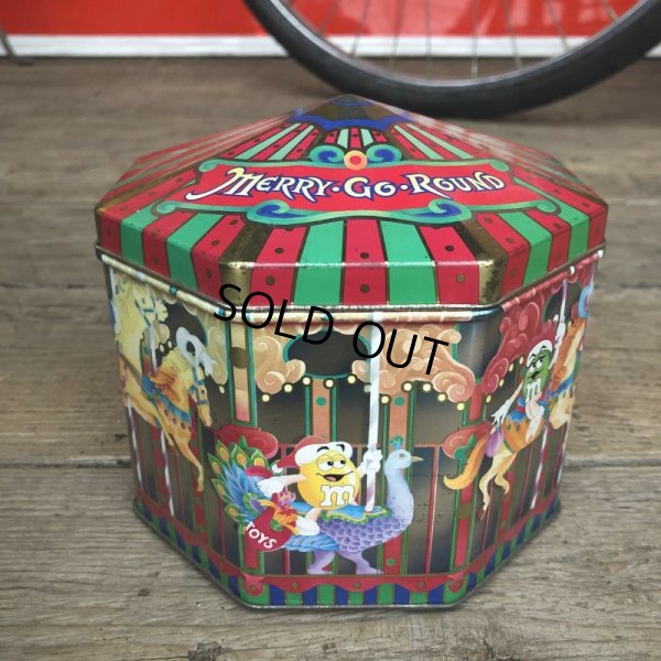 画像1: Vintage M&M's Tin Can Merry Go Round (T565)