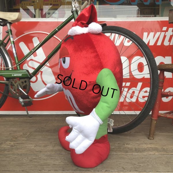 画像4: Vintage M&M's RED Santa Claus BIG plush doll (T575)